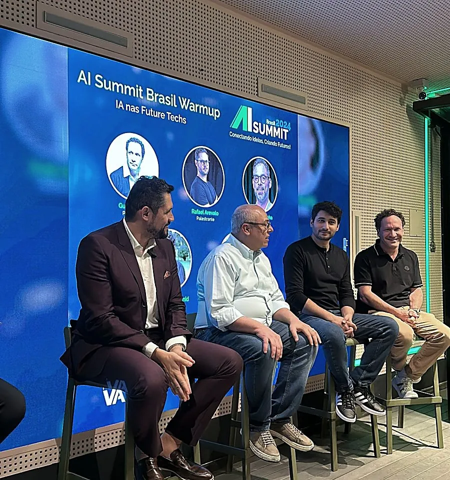 Vagner Campos em painel do AI Summit Brasil Warmup 2024, sobre IA nas Future Techs